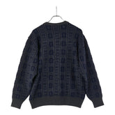 クリスチャンディオール MONSIEUR ニット セーター サイズ:L ネイビー グレー ウール メンズ Christian Dior 【中古】